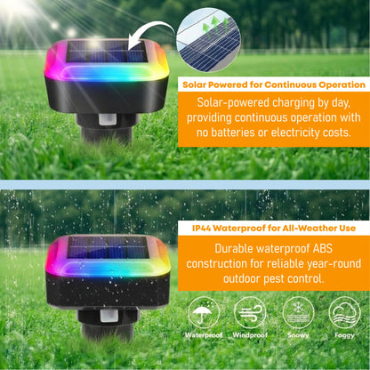 HomeCleanGoods™ GardenShield RGB Ultrasonic Pest Repeller