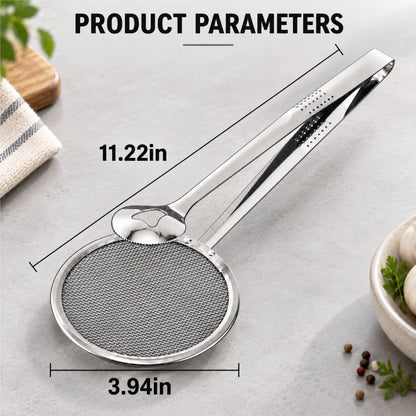HomeCleanGoods™ GripStrain 2-in-1 Kitchen Strainer Tong