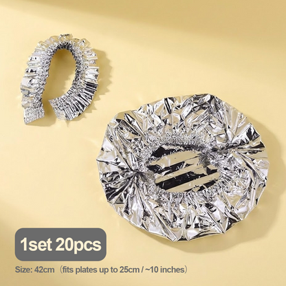 HomeCleanGoods™ Heat-Retaining Aluminum Reusable Food Covers