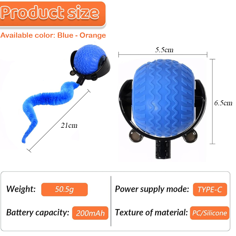 HomeCleanGoods™ KittyHunt AI Interactive Toy Ball