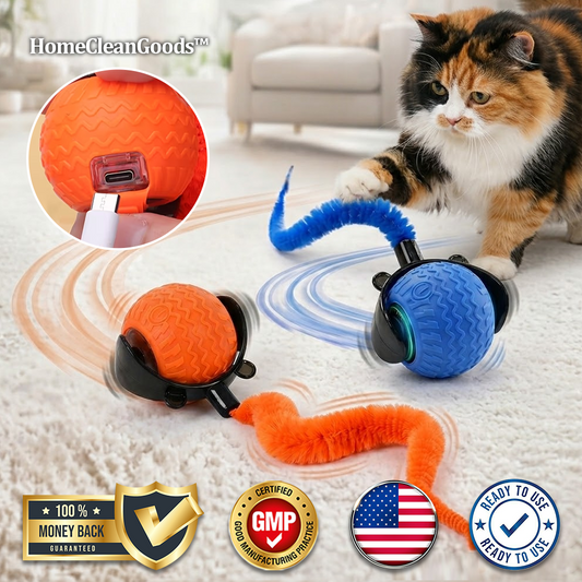 HomeCleanGoods™ KittyHunt AI Interactive Toy Ball