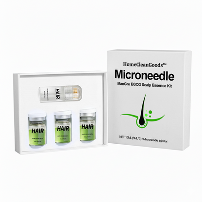HomeCleanGoods™ ManGro EGCG Microneedle Scalp Essence Kit