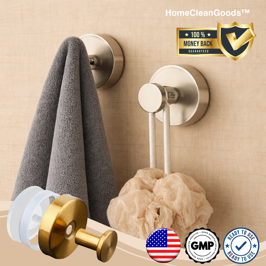 HomeCleanGoods™ MaxHold Twist-Lock Suction Hook