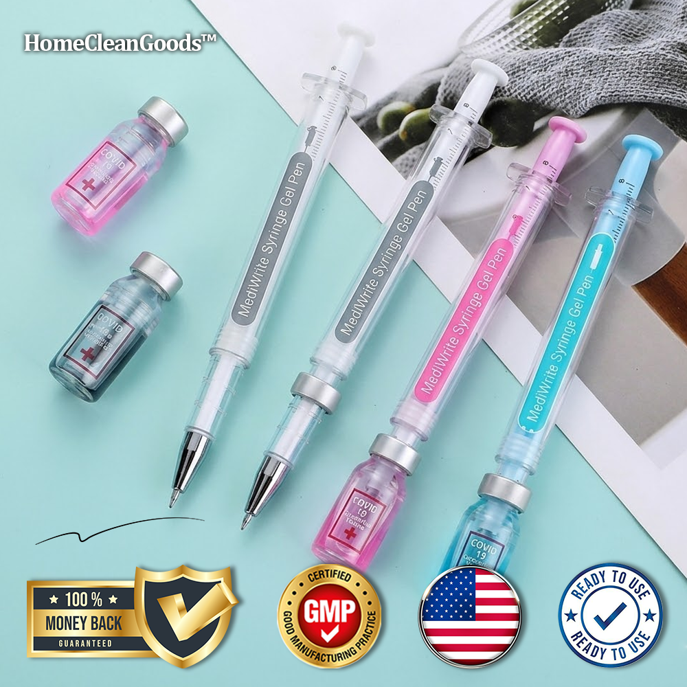 HomeCleanGoods™ MediWrite Syringe Gel Pen