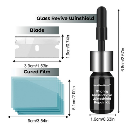 HomeCleanGoods™ Mighty Glass Revive Windshield Repair Kit
