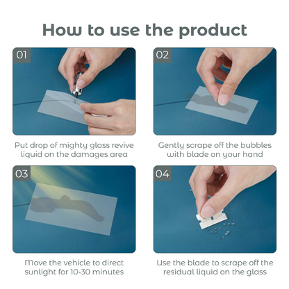 HomeCleanGoods™ Mighty Glass Revive Windshield Repair Kit