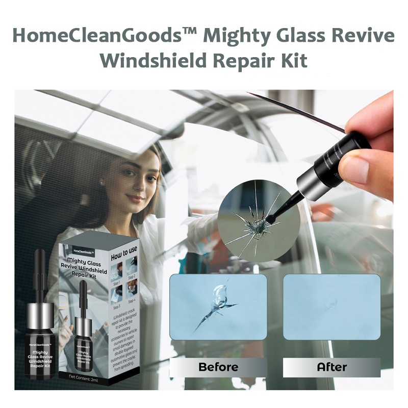 HomeCleanGoods™ Mighty Glass Revive Windshield Repair Kit