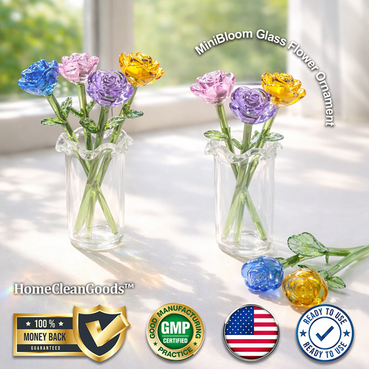 HomeCleanGoods™ MiniBloom Glass Flower Ornament