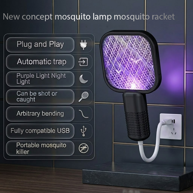 👍 HomeCleanGoods™ Mini USB Plug-in Bug Killer Lamp Zapper