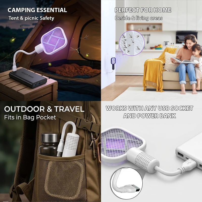 👍 HomeCleanGoods™ Mini USB Plug-in Bug Killer Lamp Zapper