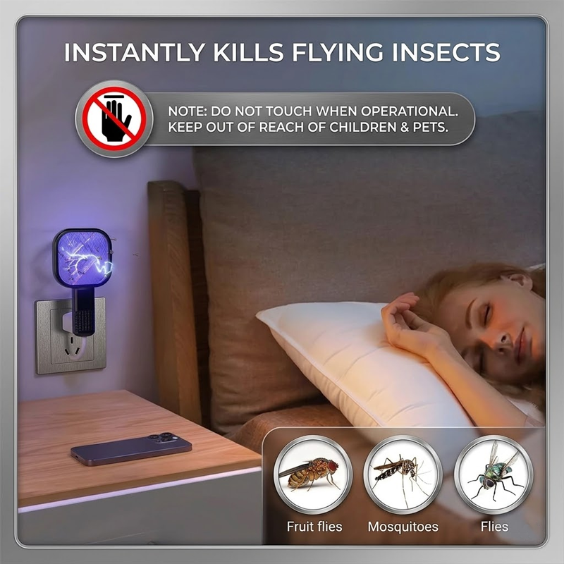 👍 HomeCleanGoods™ Mini USB Plug-in Bug Killer Lamp Zapper