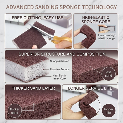HomeCleanGoods™ NanoDiamond Power Scrub Cleaning Sponge