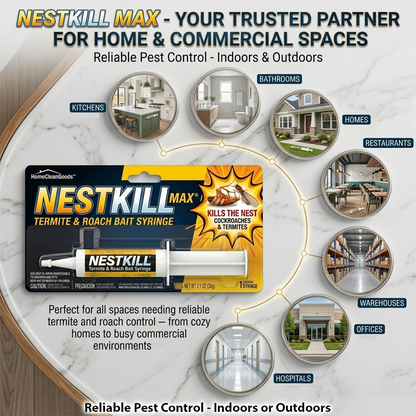 HomeCleanGoods™ NestKill Termite & Roach Bait Syringe