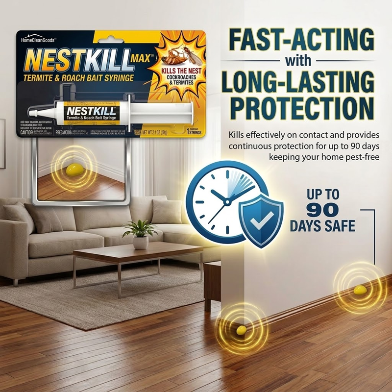 HomeCleanGoods™ NestKill Termite & Roach Bait Syringe
