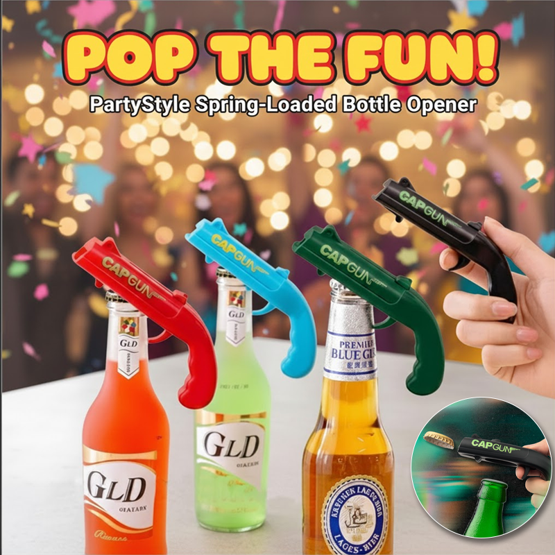 HomeCleanGoods™ PartyStyle Spring-Loaded Bottle Opener