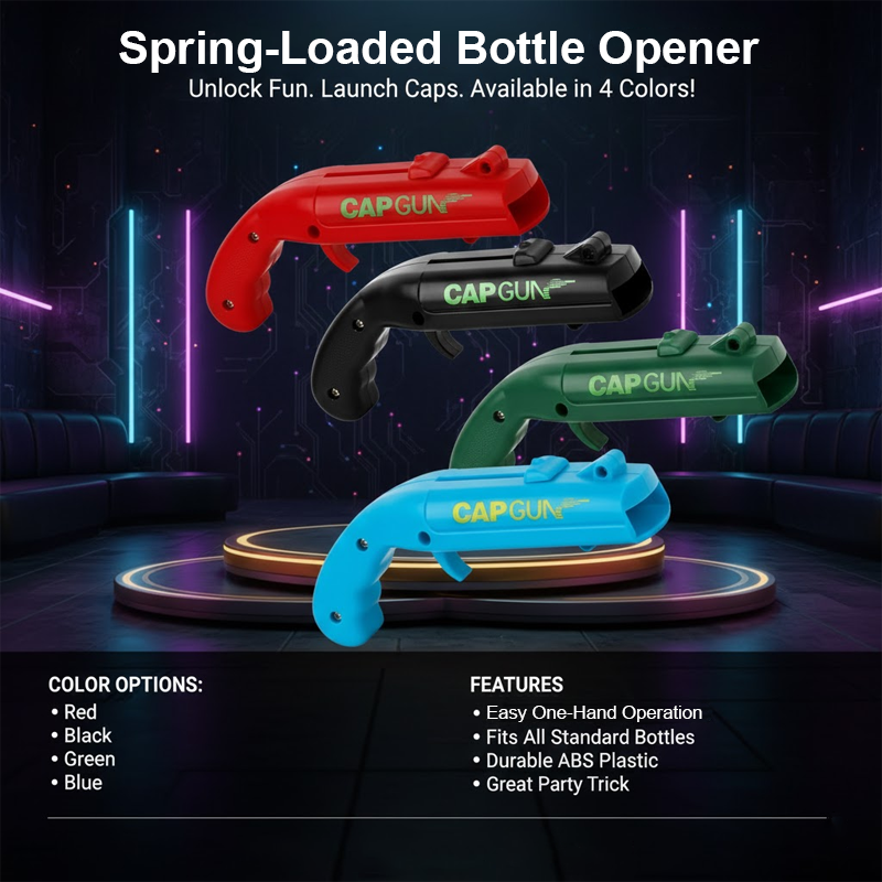 HomeCleanGoods™ PartyStyle Spring-Loaded Bottle Opener