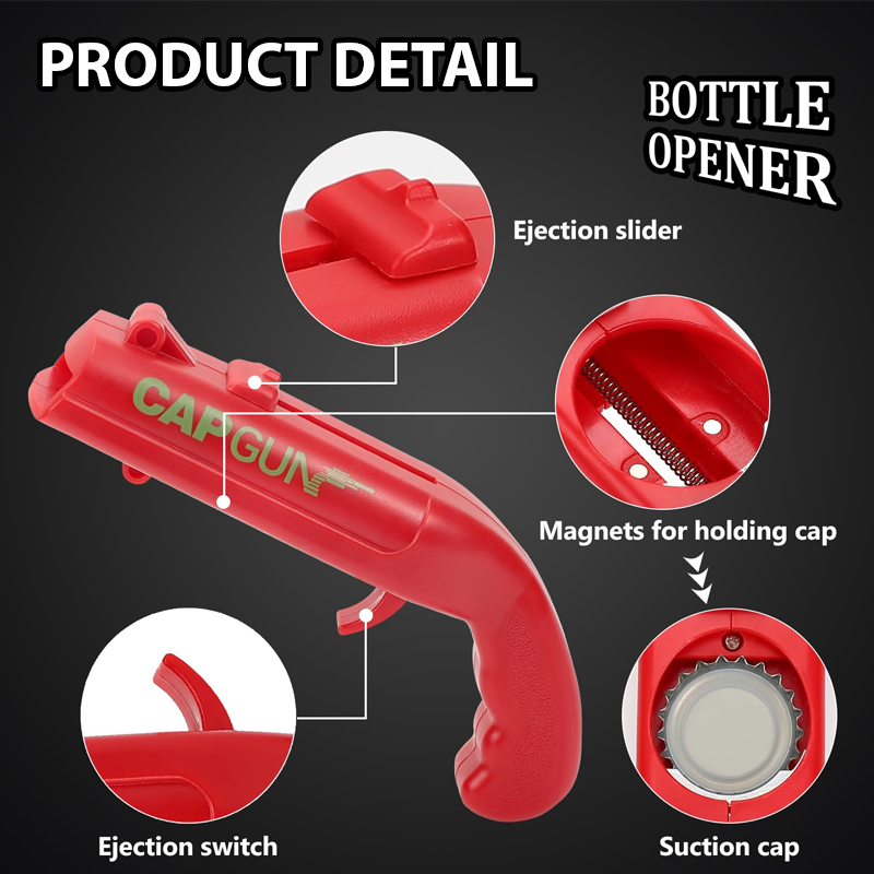 HomeCleanGoods™ PartyStyle Spring-Loaded Bottle Opener