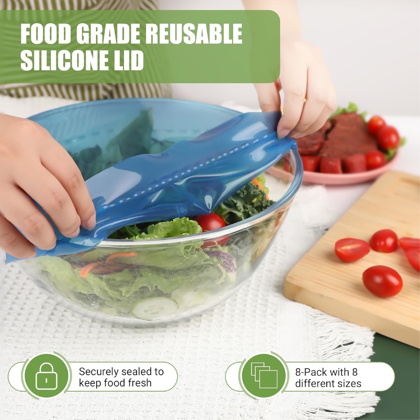 HomeCleanGoods™ PetalGuard Silicone Food Stretch Wrap