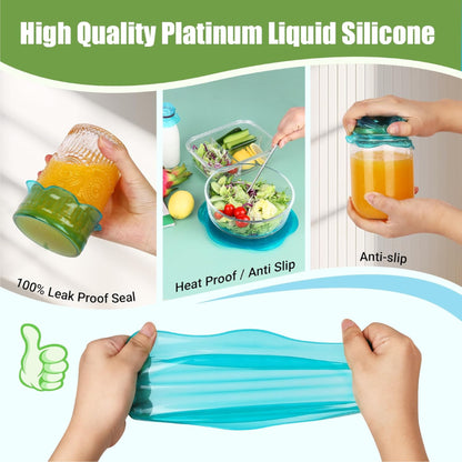 HomeCleanGoods™ PetalGuard Silicone Food Stretch Wrap