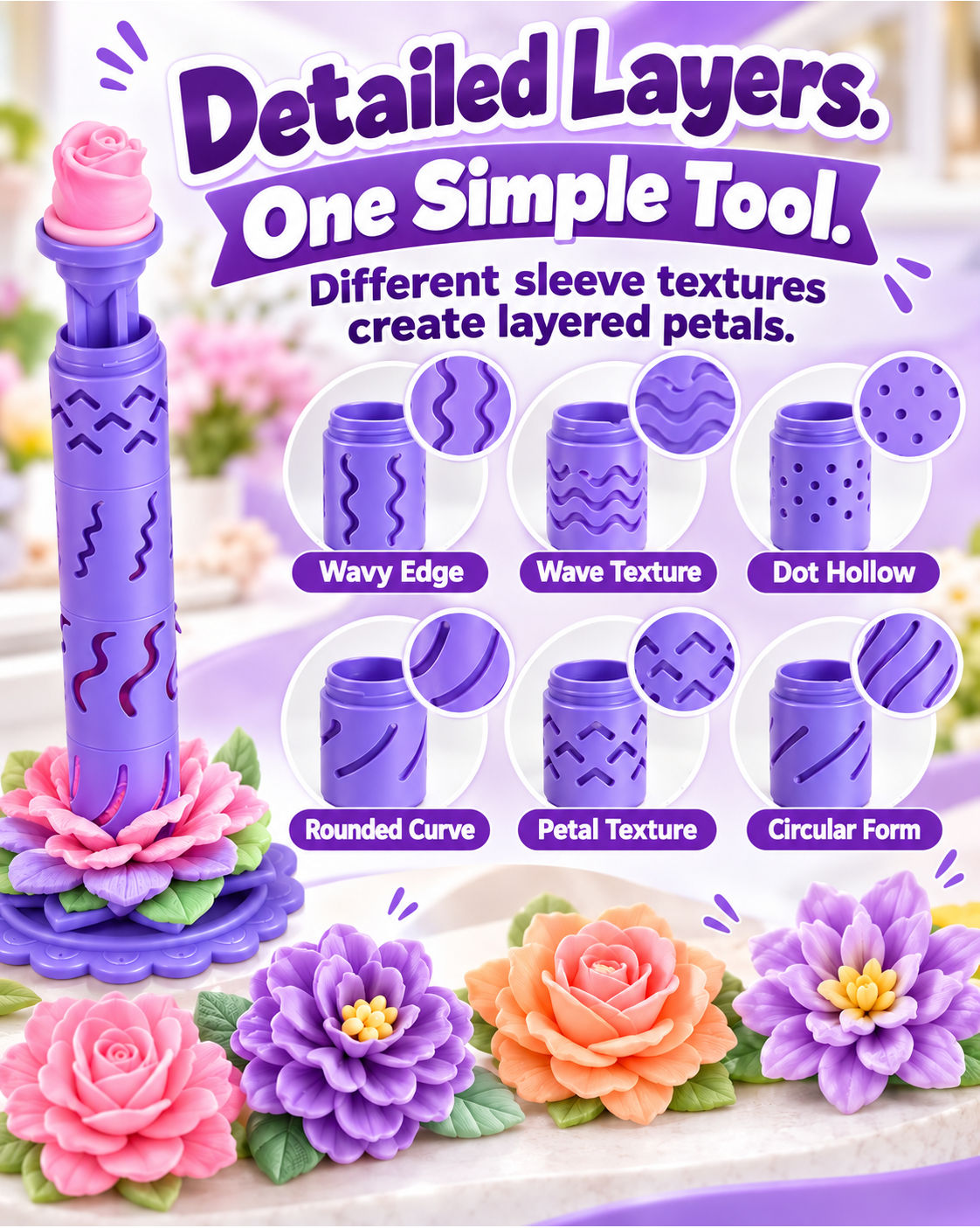 HomeCleanGoods™ PetalPop DIY Flower Press Shaping Kit
