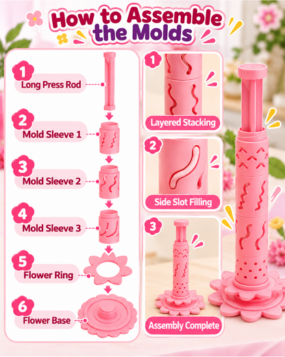 HomeCleanGoods™ PetalPop DIY Flower Press Shaping Kit