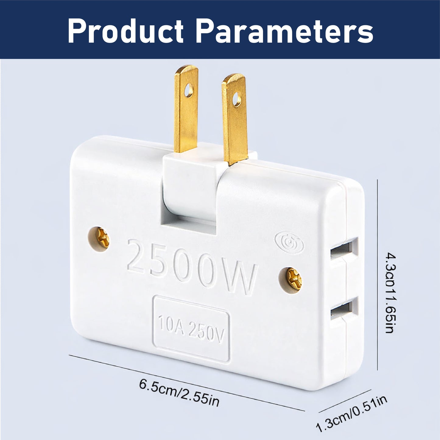 HomeCleanGoods™ PlugTurn Rotating Outlet Wall Adapter