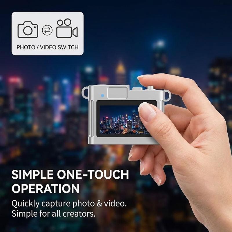 HomeCleanGoods™ PocketSnap HD Mini Keychain Digital Camera