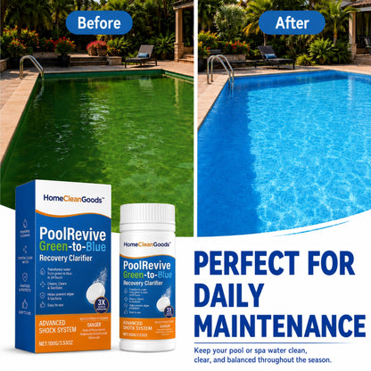 HomeCleanGoods™ PoolRevive Green-to-Blue Recovery Clarifier