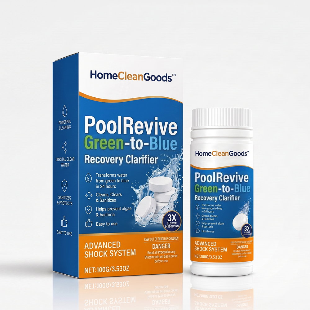 HomeCleanGoods™ PoolRevive Green-to-Blue Recovery Clarifier