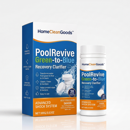 HomeCleanGoods™ PoolRevive Green-to-Blue Recovery Clarifier