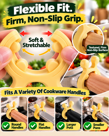 HomeCleanGoods™ PotClip Flexible Heat-resistant Utensil Holder