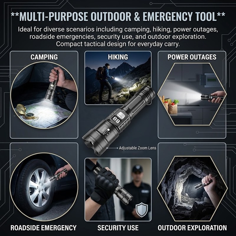 HomeCleanGoods™ PowerPro Super Bright Tactical Flashlight