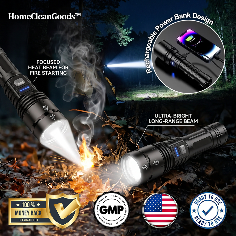 HomeCleanGoods™ PowerPro Super Bright Tactical Flashlight