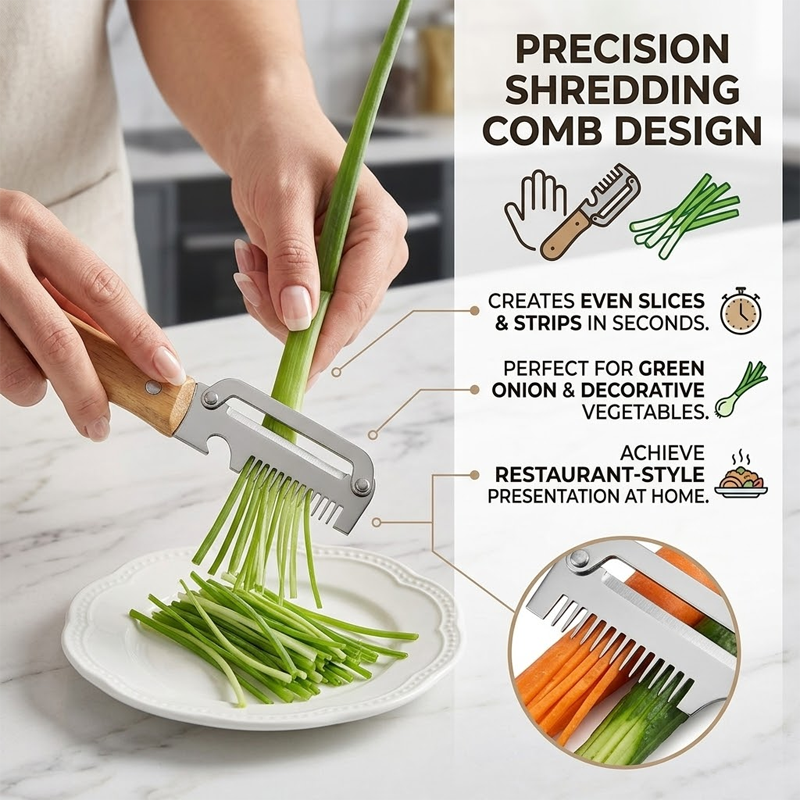 HomeCleanGoods™ PrepSlice Multi Veggie Shredder Peeler