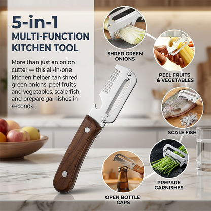 HomeCleanGoods™ PrepSlice Multi Veggie Shredder Peeler