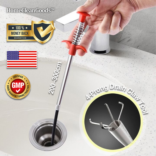 HomeCleanGoods™ ProGrab 4-Prong Drain Claw Tool