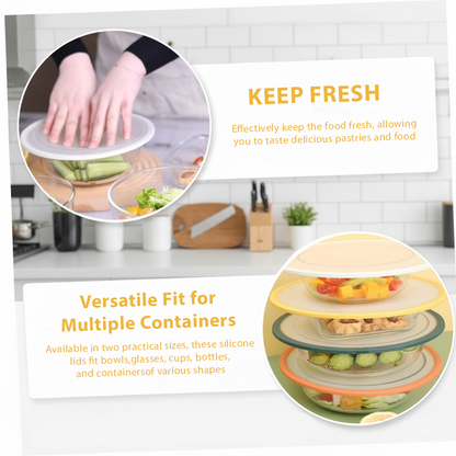 HomeCleanGoods™ PureSeal Fresh-Keeping Silicone Food Covers