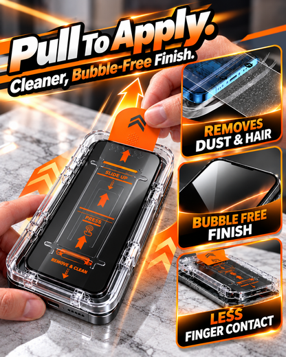 HomeCleanGoods™ QuickGlide Tempered Glass Screen Applicator Kit