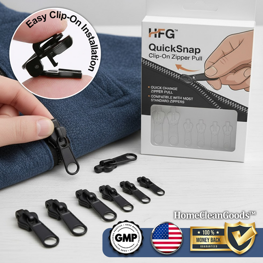 HomeCleanGoods™ QuickSnap Clip-On Zipper Pull