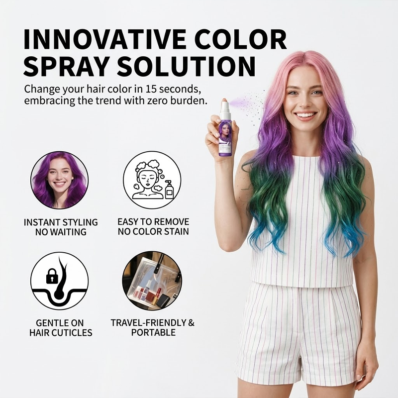 HomeCleanGoods™ QuickTint Temporary Hair Color Spray
