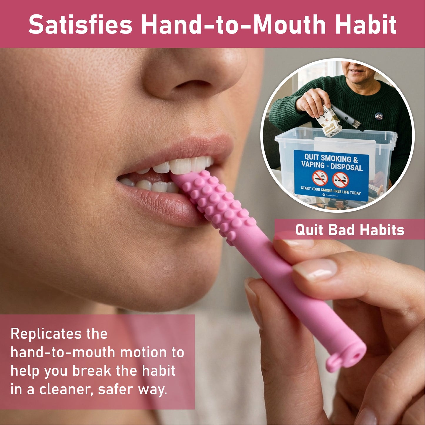 HomeCleanGoods™ QuitCig Chewable Breather Stick