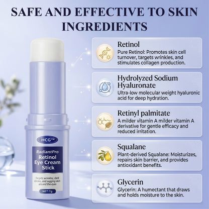 HomeCleanGoods™ RadiantPro Retinol Eye Cream Stick