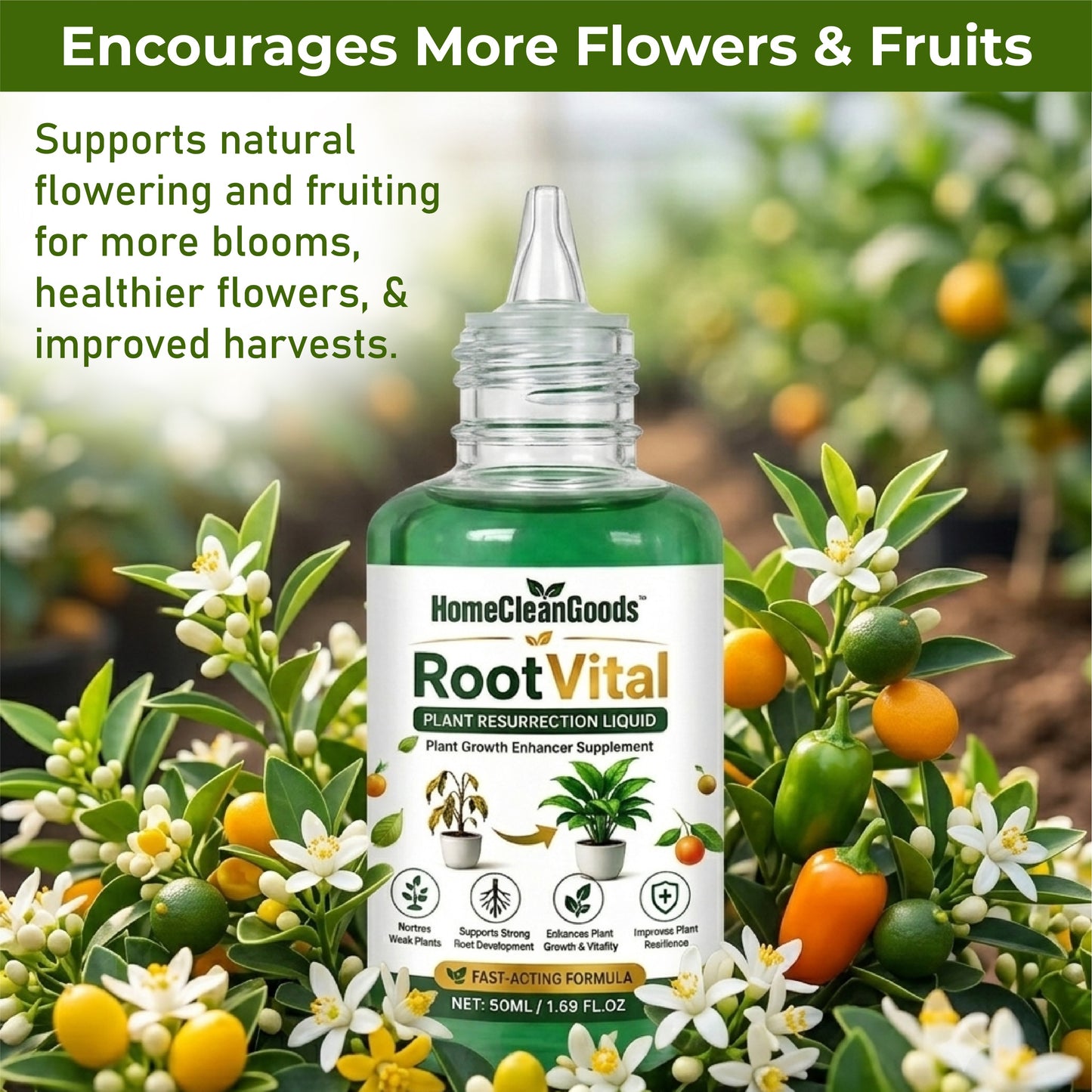 HomeCleanGoods™ RootVital Plant Resurrection Liquid