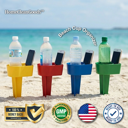 HomeCleanGoods™ SandHold Beach Cup Organizer