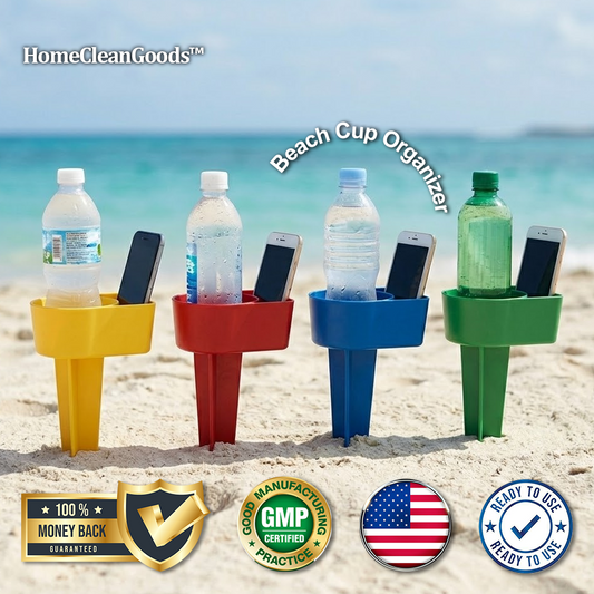 HomeCleanGoods™ SandHold Beach Cup Organizer