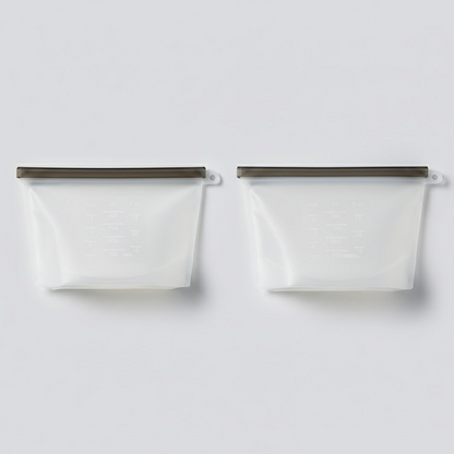 HomeCleanGoods™ SealFresh Reusable Silicone Zip Food Bags