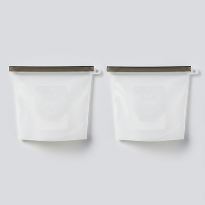 HomeCleanGoods™ SealFresh Reusable Silicone Zip Food Bags
