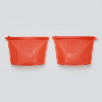 HomeCleanGoods™ SealFresh Reusable Silicone Zip Food Bags