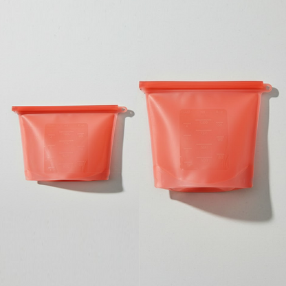 HomeCleanGoods™ SealFresh Reusable Silicone Zip Food Bags