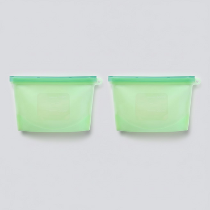 HomeCleanGoods™ SealFresh Reusable Silicone Zip Food Bags